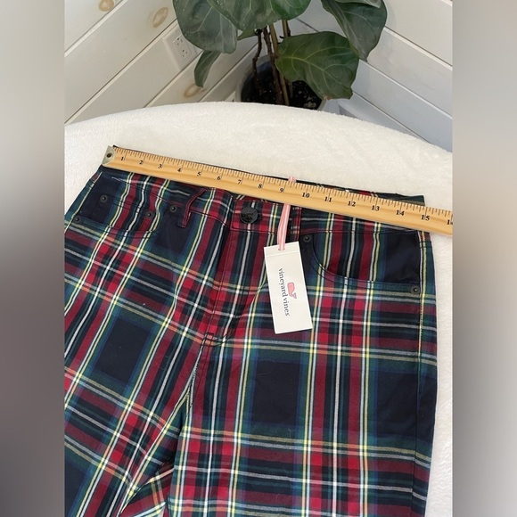 Vineyard Vines Sm Sz 6 Tartan Plaid High Rise Jolly Stretch Slim Cotton NWT - Picture 14 of 17